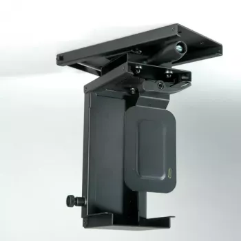 Galda stiprinājums datora korpusam ROLINE Mini PC Holder, izvelkams ar rotācijas funkciju, melns