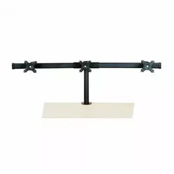 VALUE Triple LCD Arm Desk Clamp melns — 3 monitoru stiprinājums, regulējams