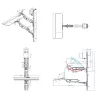 VALUE Wallmount Workstation Pneumatic sienas darbstacija