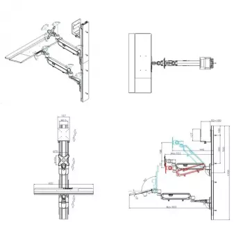 VALUE Wallmount Workstation Pneumatic sienas darbstacija