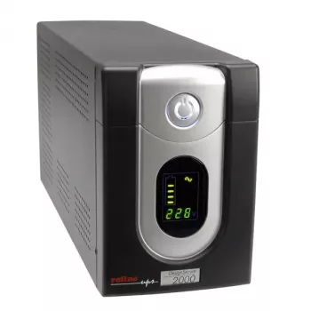 UPS ROLINE DesignSecure 2000 – 2 kVA / 1200 W, līnij-interaktīvs, 6×C13, AVR