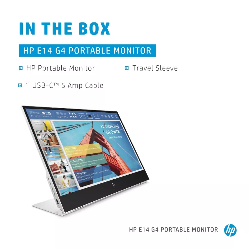Portatīvais monitors HP E-Series E14 G4 14 collu Full HD LCD 1920x1080