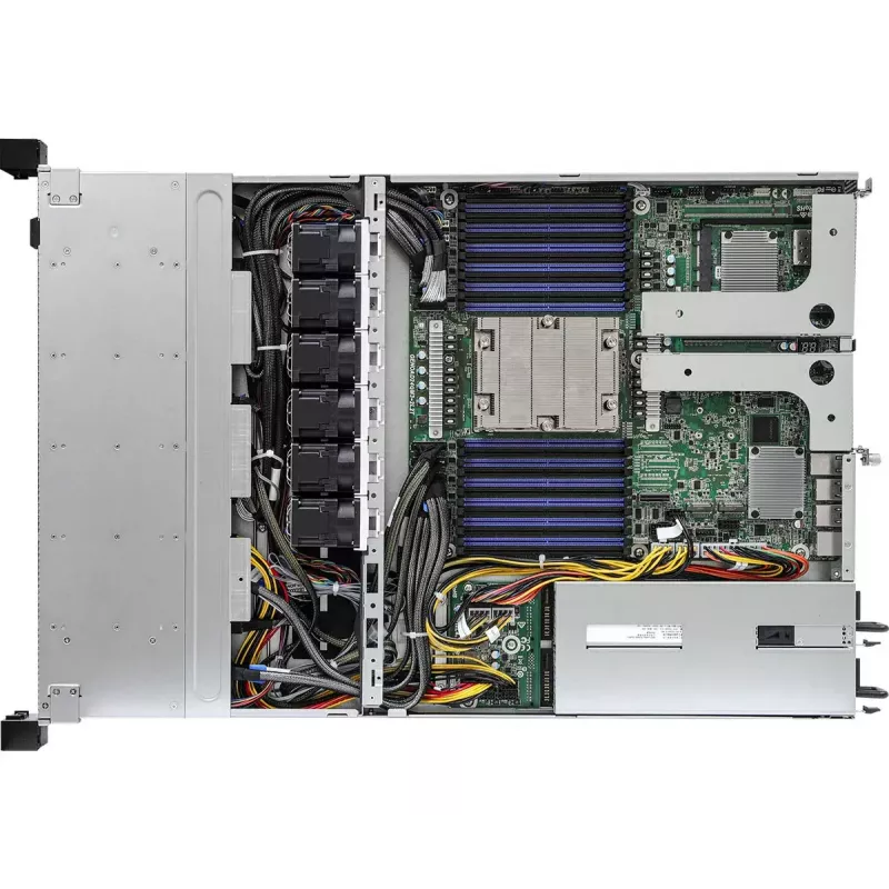 Servera korpuss ASRock 1U12E-GENOA/2L2T Rack (1U) Pelēks