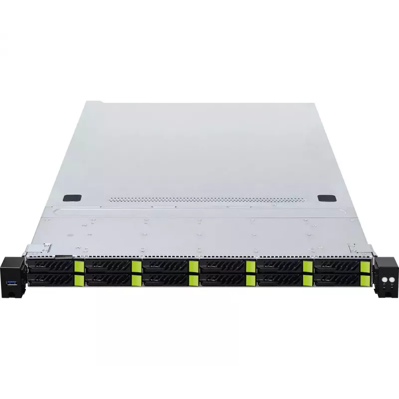 Servera korpuss ASRock 1U12E-GENOA/2L2T Rack (1U) Pelēks