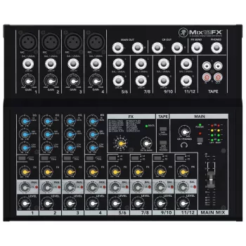 Mackie Mix12FX 12 kanālu mikseris 20 - 30000 Hz Melns