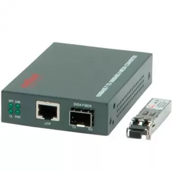 Gigabitu pārveidotājs ROLINE 21.13.1069 RJ45 uz LC
