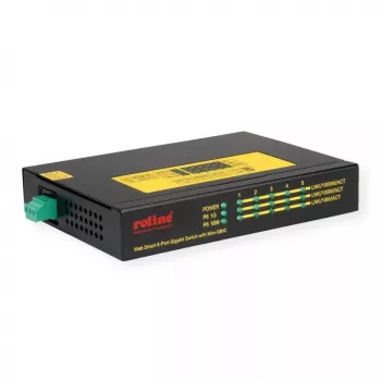 Tīkla slēdzis ROLINE 21.13.1162 Gigabit Ethernet 5 Porti PoE