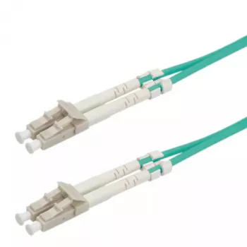 Optiskās šķiedras lēciena kabelis ROLINE LC/LC OM3 50/125µm Tirkīza 2m