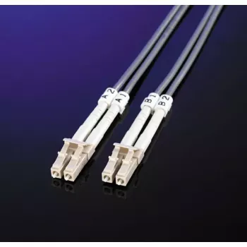 Šķiedru optikas savienotājkabelis ROLINE LC/LC OM3 50/125µm Tirkīza 5m