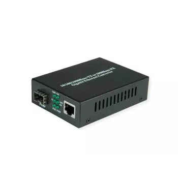 Tīkla mediju pārveidotājs VALUE 21.99.1199 1000 Mbit/s Daudzrežīmu Melns