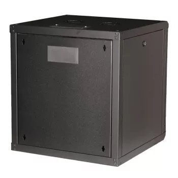 Sienas stiprinājuma skapis ROLINE Pro 12U 19 collu, 600x600 mm, melns, IP20, atslēgas slēdzene