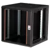 Sienas stiprinājuma skapis ROLINE Pro 12U 19 collu, 600x600 mm, melns, IP20, atslēgas slēdzene