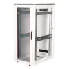 ROLINE 19 collu tīkla skapis Pro 26U, 600x800 mm PxD, stikla durvis, pelēks, IP20, 600 kg slodze
