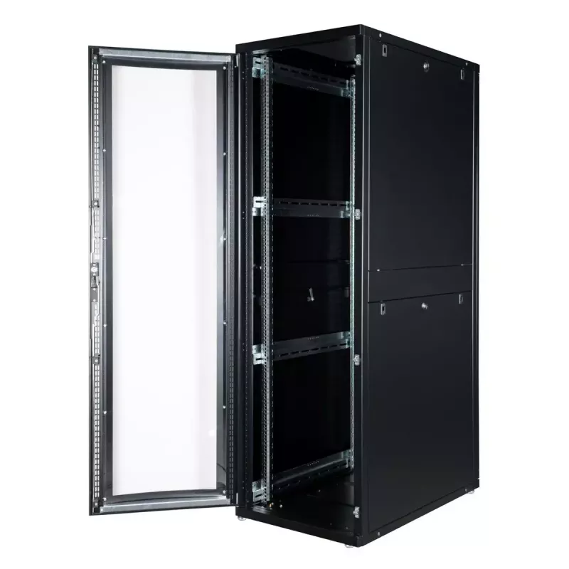 Brīvi stāvošs serveru skapis ROLINE Pro 42U 600x1000 melns