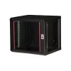 ROLINE 19 inch sienas stiprinājuma skapis Pro 9U, 450x600 WxD, melns, atslēgas slēdzene, IP20