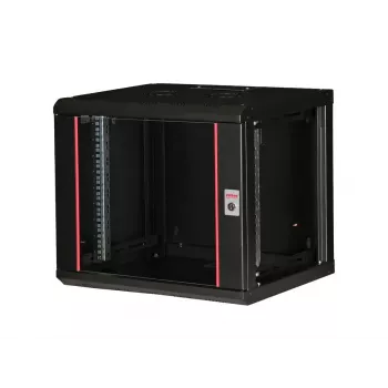 ROLINE 19 inch sienas stiprinājuma skapis Pro 9U, 450x600 WxD, melns, atslēgas slēdzene, IP20