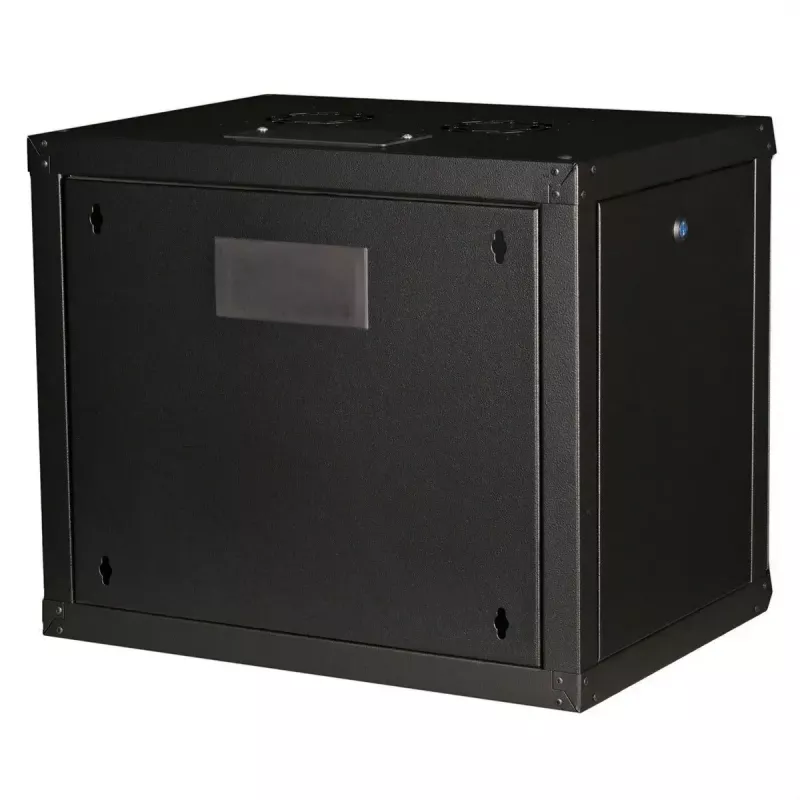 ROLINE 19 inch sienas stiprinājuma skapis Pro 9U, 450x600 WxD, melns, atslēgas slēdzene, IP20