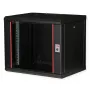 ROLINE 19 inch sienas stiprinājuma skapis Pro 9U, 450x600 WxD, melns, atslēgas slēdzene, IP20