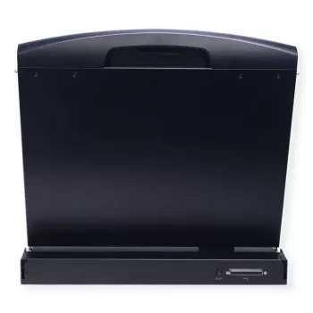 Rack konsole VALUE 26.99.0132 — 19 collu (48.3 cm) 1366×768 LCD, 1U, Šveices tastatūra, melna