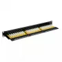 VALUE Cat.6/Class E 24 Portu UTP Patch Panel melns