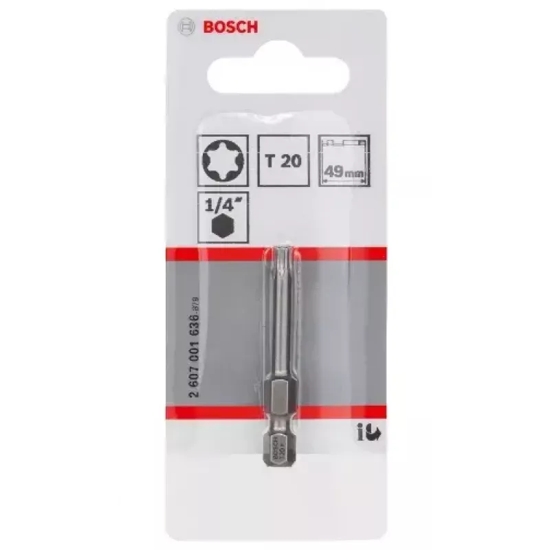 Bosch 2607001636 T20 extra hard skrūvgrieža uzgalis 49 mm