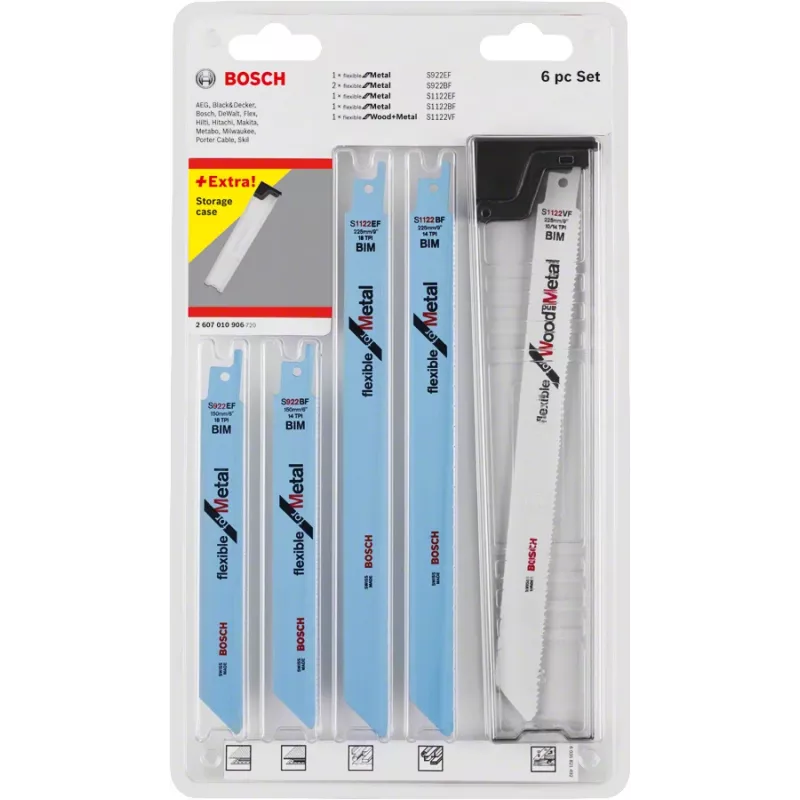 Bosch 2 607 010 906 finierzāģa asmens komplekts 6 gab.