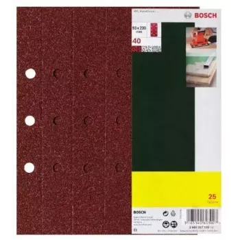 Bosch 2 607 017 097 slīpēšanas papīru komplekts 25 gab.