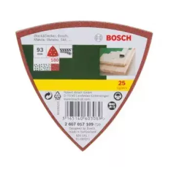 Bosch 2607017109 Slīpēšanas loksnes 25 gab.