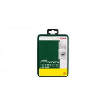 Bosch 2 607 019 437 urbju komplekts 19 HSS-TiN metāla urbji 1–10 mm