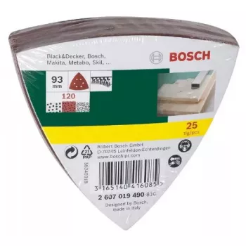 Bosch 2 607 019 490 slīpēšanas palīgmateriāls 25 gab.