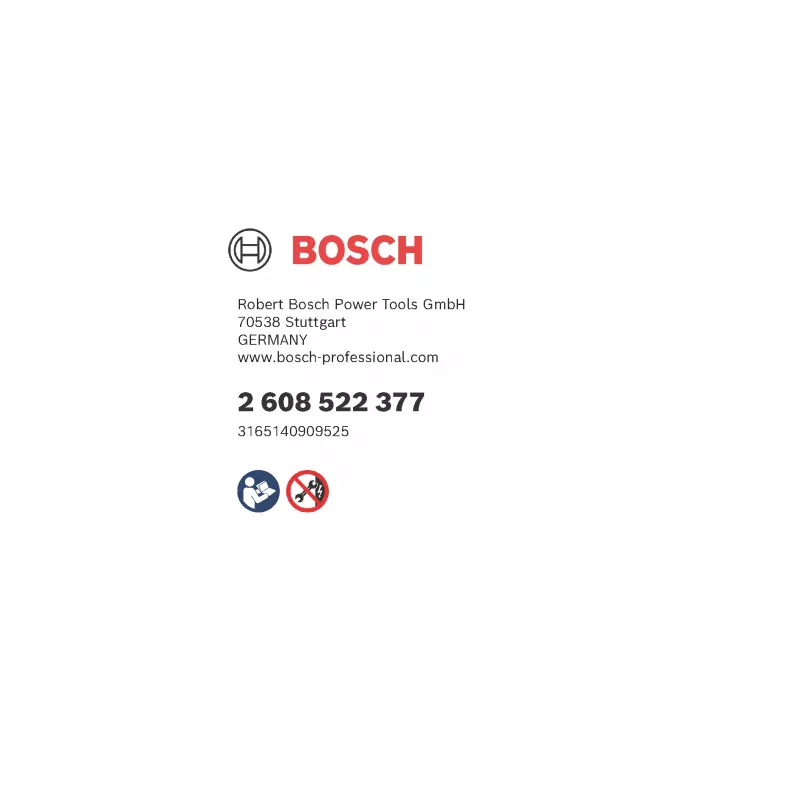 Urbja uzgalis Bosch 8 mm HSS, modelis 2608522377, metālam un kokam