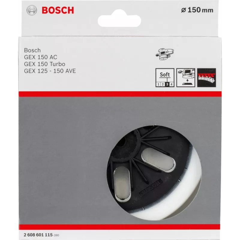 Bosch 2 608 601 115 slīpēšanas paliktnis 1 gab. Mīkstais paliktnis