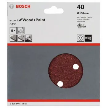 Bosch 2 608 605 716 slīpēšanas loksne P40 5 gab.