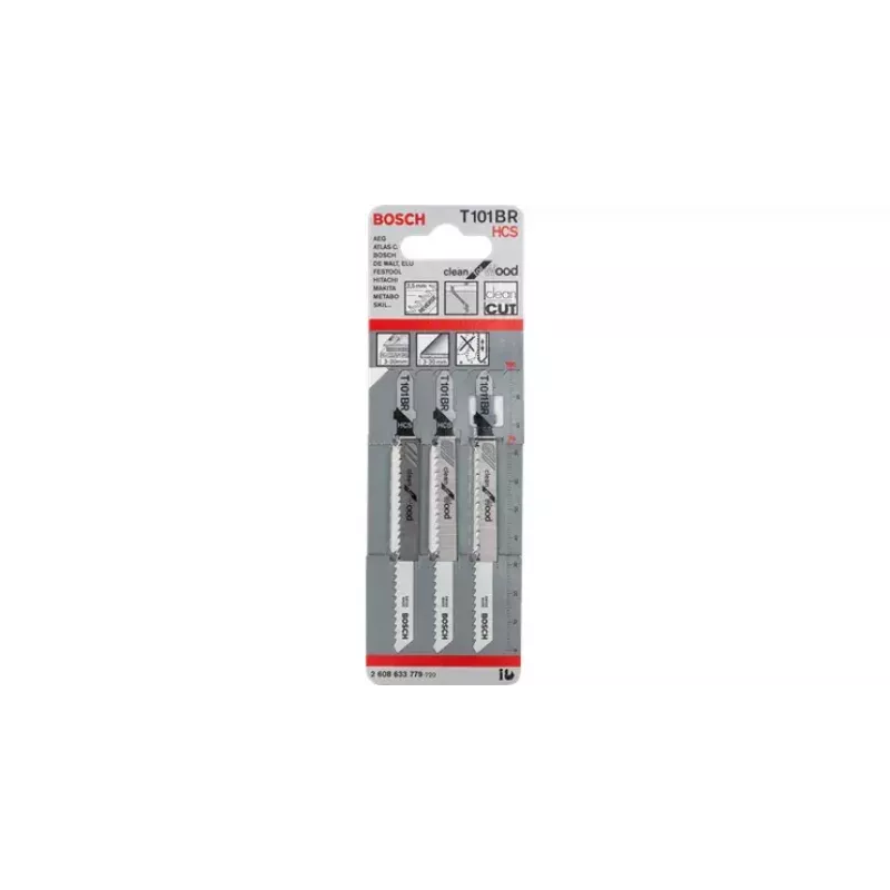 Bosch T 101 BR tīra griezuma finierzāģa asmens kokam