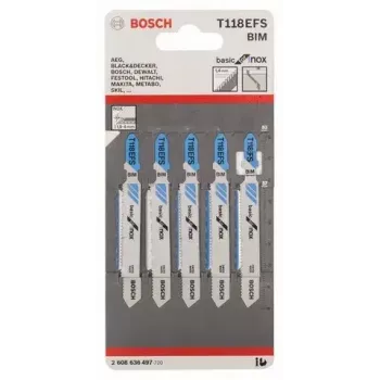 Bosch 2 608 636 497 finierzāģa asmens nerūsējošajam tēraudam Bimetal 5 gab.