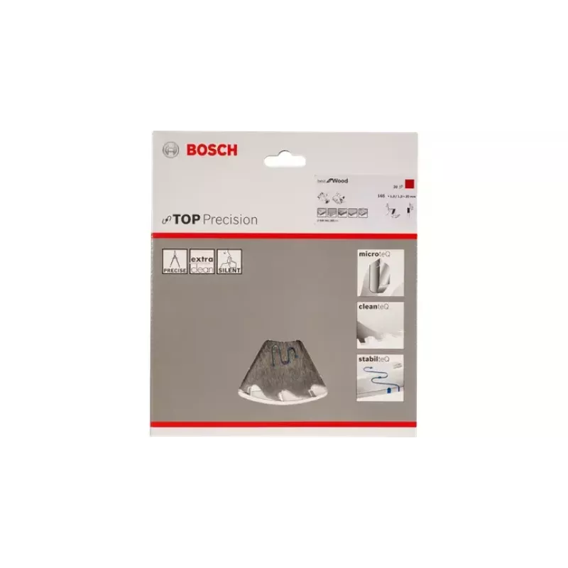 Bosch 2608642385 Best for Wood Top Precision ripzāģa disks kokam, 165 x 20 mm