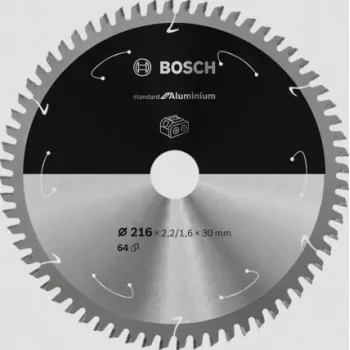 Bosch 2 608 837 776 ripzāģa asmens alumīnijam 216 mm 30 mm urbums 1 gab.