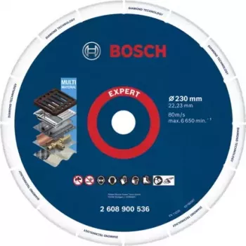 Bosch 2 608 900 536 dimanta griešanas disks metālam, čugunam, nerūsējošajam tēraudam, plastmasai 230 mm