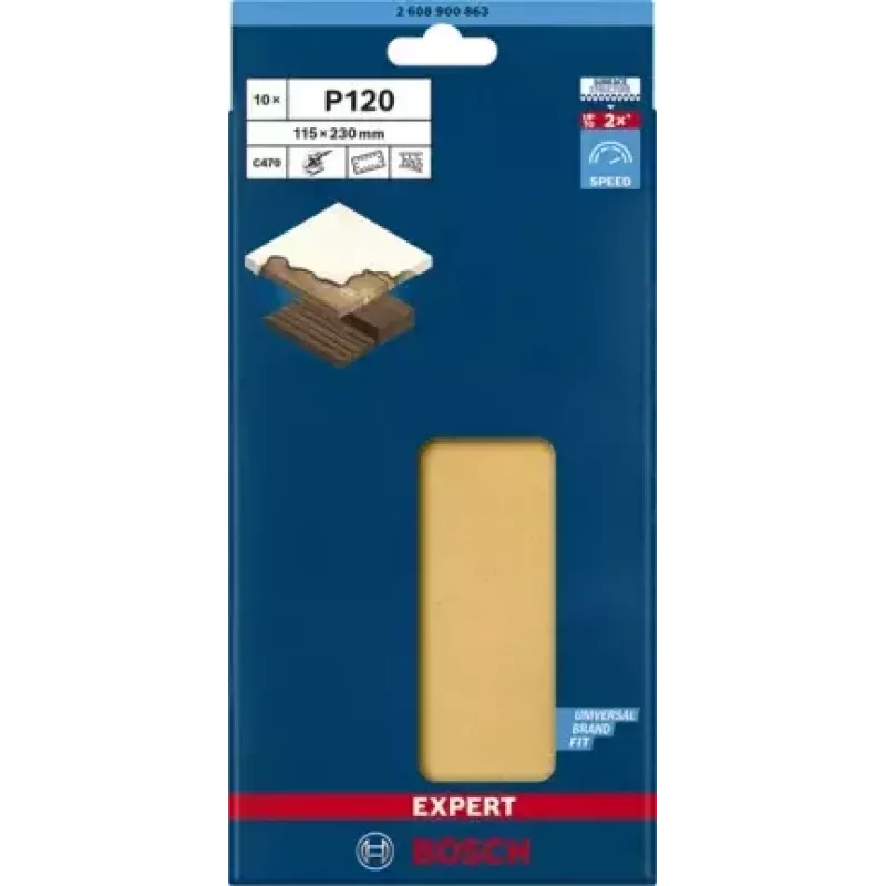 Bosch 2 608 900 863 slīpēšanas loksne koka slīpēšanai