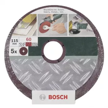 Slīpēšanas disks Bosch 2609256252, urbuma diametrs 2.2 cm, iepakojumā 5 gab.