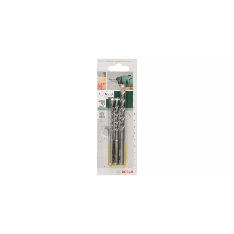 Bosch 3-daļīgs betona urbju komplekts SDS-Quick