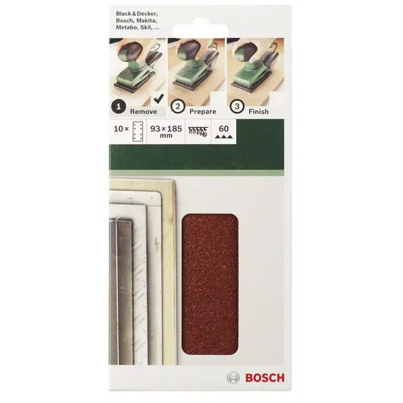 Bosch 2609256A85 10 gab. Slīpēšanas loksnes