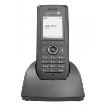 IP mobilais telefons ALCATEL 8158s — bezvadu klausule, 2 collu LCD 230×320, Wi‑Fi a/b/g/n/ac, kodeki G.711/G.729/OPUS, melna