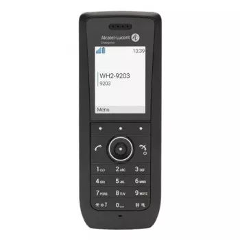 IP mobilais telefons ALCATEL 8158s — bezvadu klausule, 2 collu LCD 230×320, Wi‑Fi a/b/g/n/ac, kodeki G.711/G.729/OPUS, melna