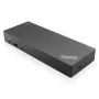 Lenovo ThinkPad Hybrid USB-C ar USB-A Dokstacija, vadu, USB 3.2 Gen 2 Type-C, melna