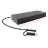 Lenovo ThinkPad Hybrid USB-C ar USB-A Dokstacija, vadu, USB 3.2 Gen 2 Type-C, melna