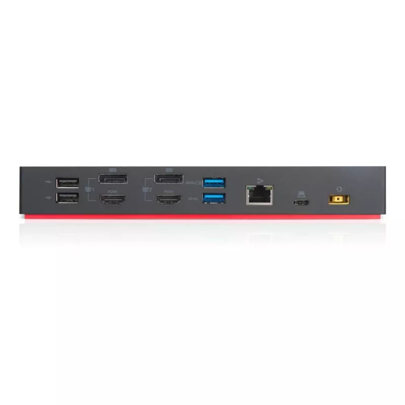 Lenovo ThinkPad Hybrid USB-C ar USB-A Dokstacija, vadu, USB 3.2 Gen 2 Type-C, melna