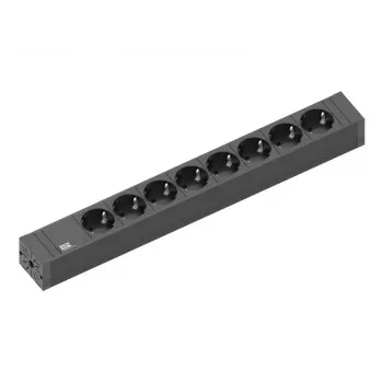 Pagarinātājs Bachmann CONNECT LINE 2m 8 AC kontaktligzdas Iekštelpām Melns