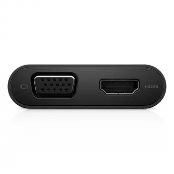 USB-C Hubs DELL USB-C - HDMI / VGA / Ethernet / USB 3.0 Melns