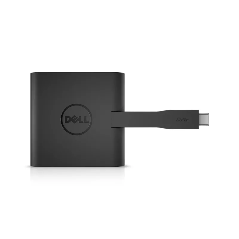USB-C Hubs DELL USB-C - HDMI / VGA / Ethernet / USB 3.0 Melns